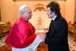 Milei meets Pope Leo, confirms visit to Argentina