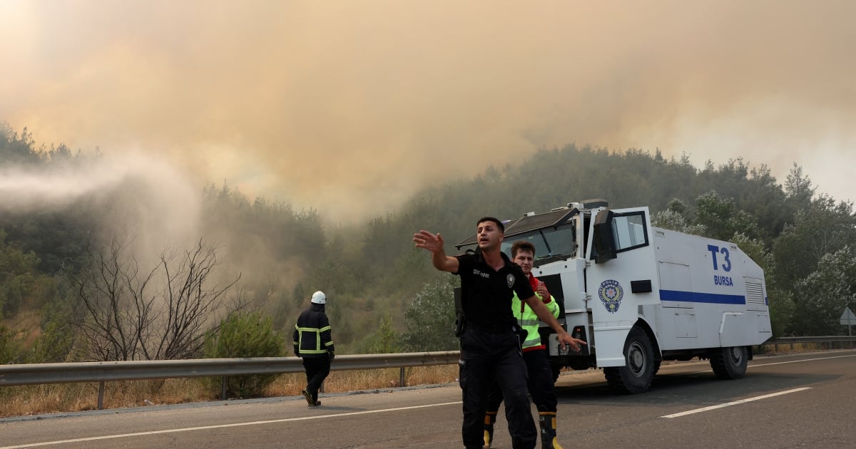 Firefighters struggle to contain wildfires in Turkey and Cyprus amid heatwave