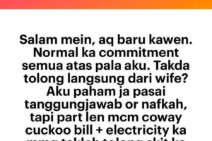 Newly married M’sian vents about paying all the bills