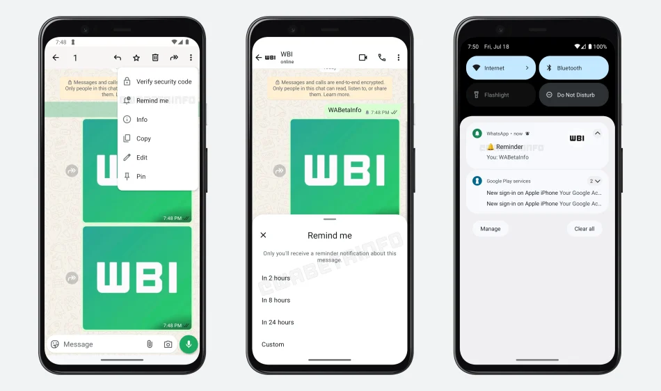 WhatsApp Sedang Menguji Ciri Peringatan Mesej