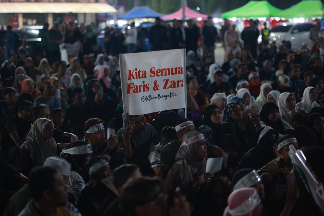 1,000 hadiri himpunan Justice For Faris and Zara di Kota Bharu