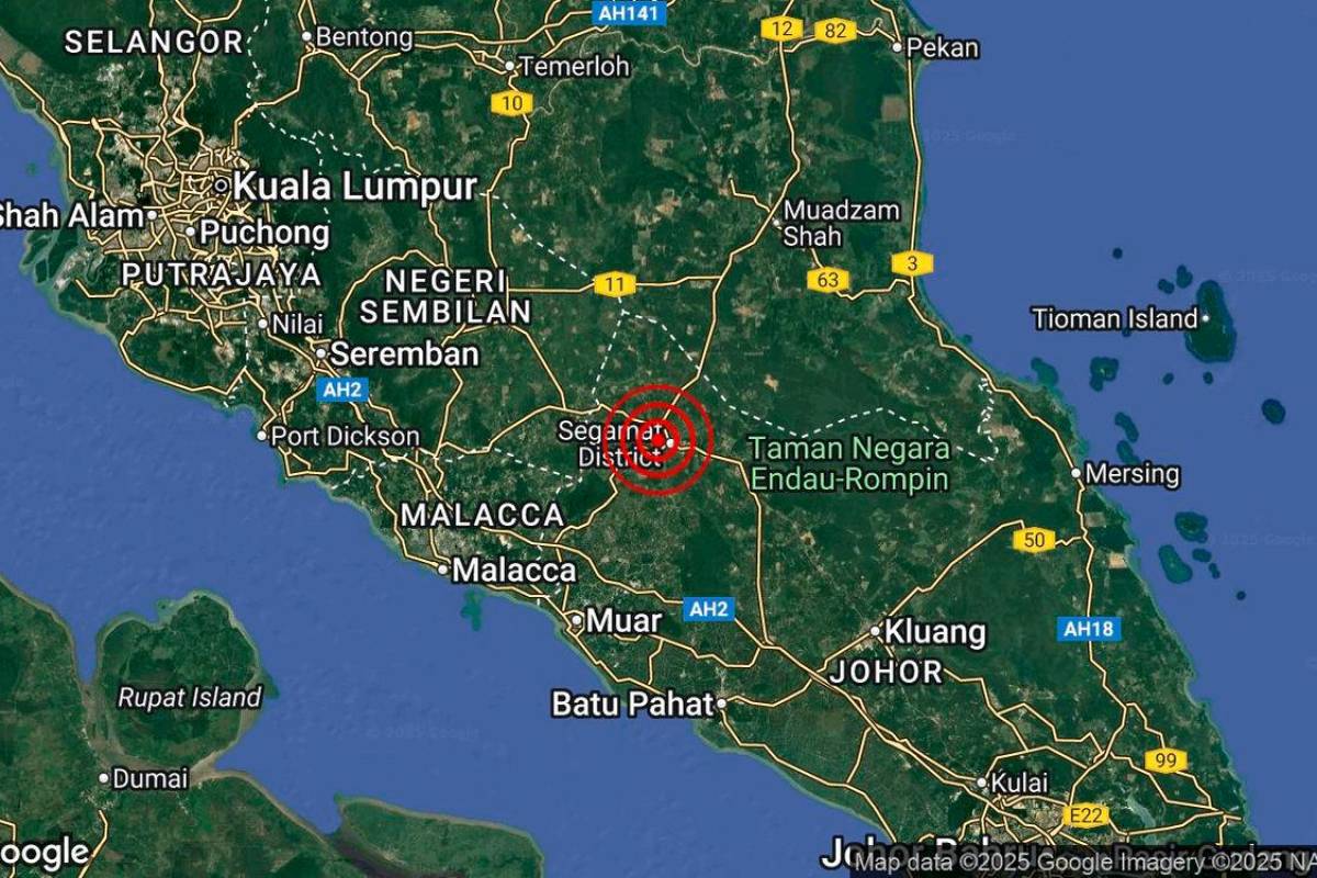 Another mild tremor hits Segamat this morning