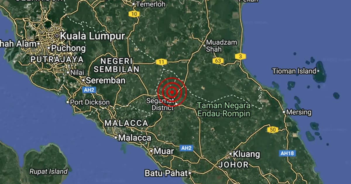 Another minor quake reported in Segamat
