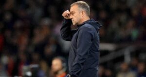 Barcelona coach Flick banned for next Champions League match