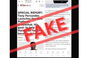 Beware fake Tony Fernandes news on scam site impersonating The Star