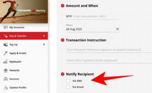 CIMB Menamatkan Ciri Pemakluman Transaksi Kepada Penerima Melalui SMS