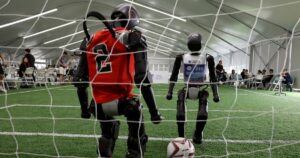 Chinese soccer team train for inaugural World Humanoid Robot Games