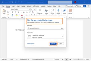 Dokumen Microsoft Word Kini Disimpan Ke Awanan Secara Lalai