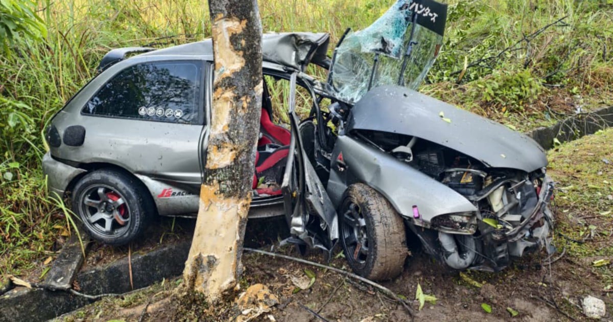 Driver dies after car crashes into tree in Ayer Hitam
