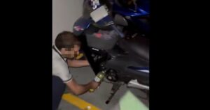 Duo caught red-handed stealing petrol from motorcycle at Johor apartments