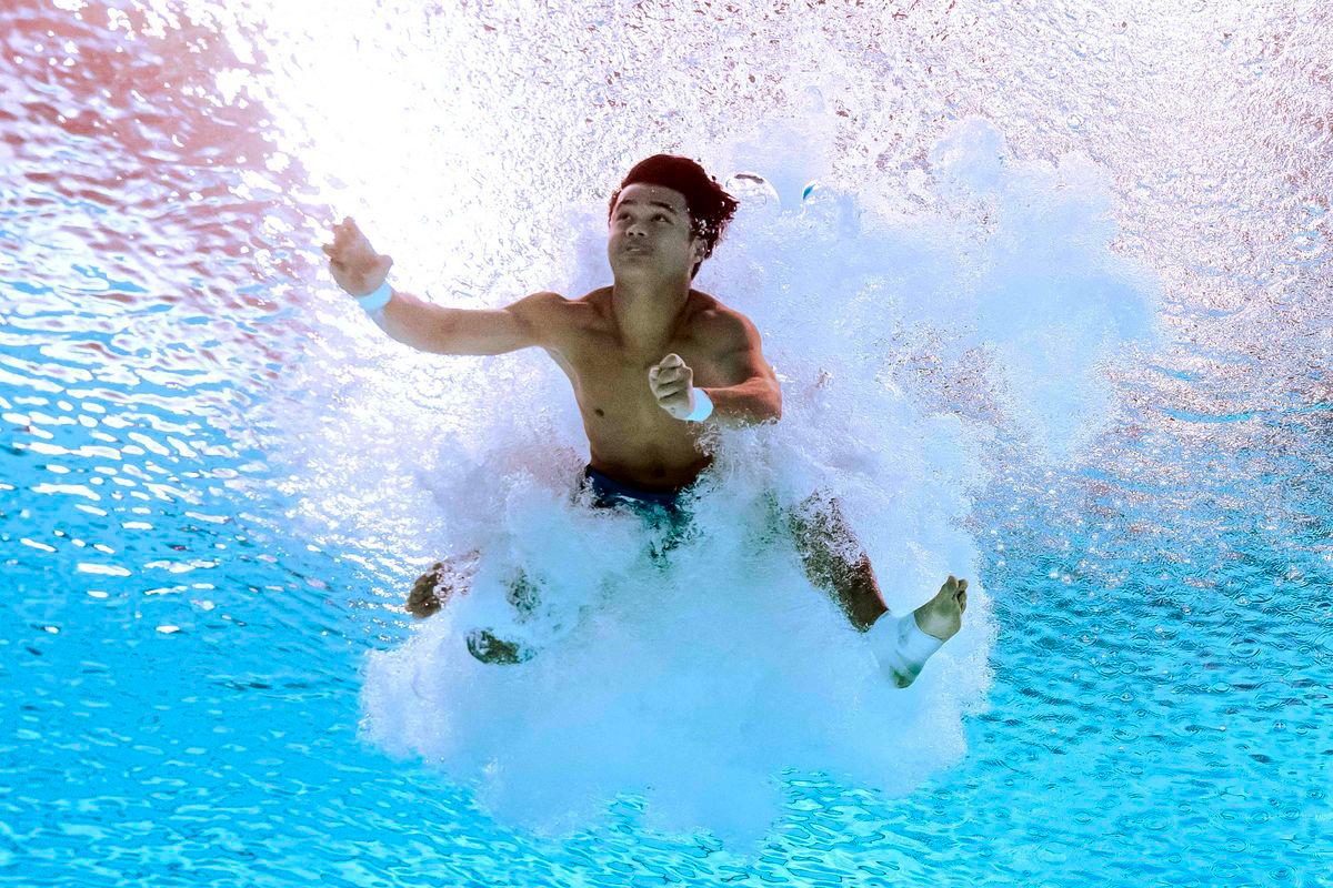 Elvis Priestly advances to semi-finals at World Aquatics Championships