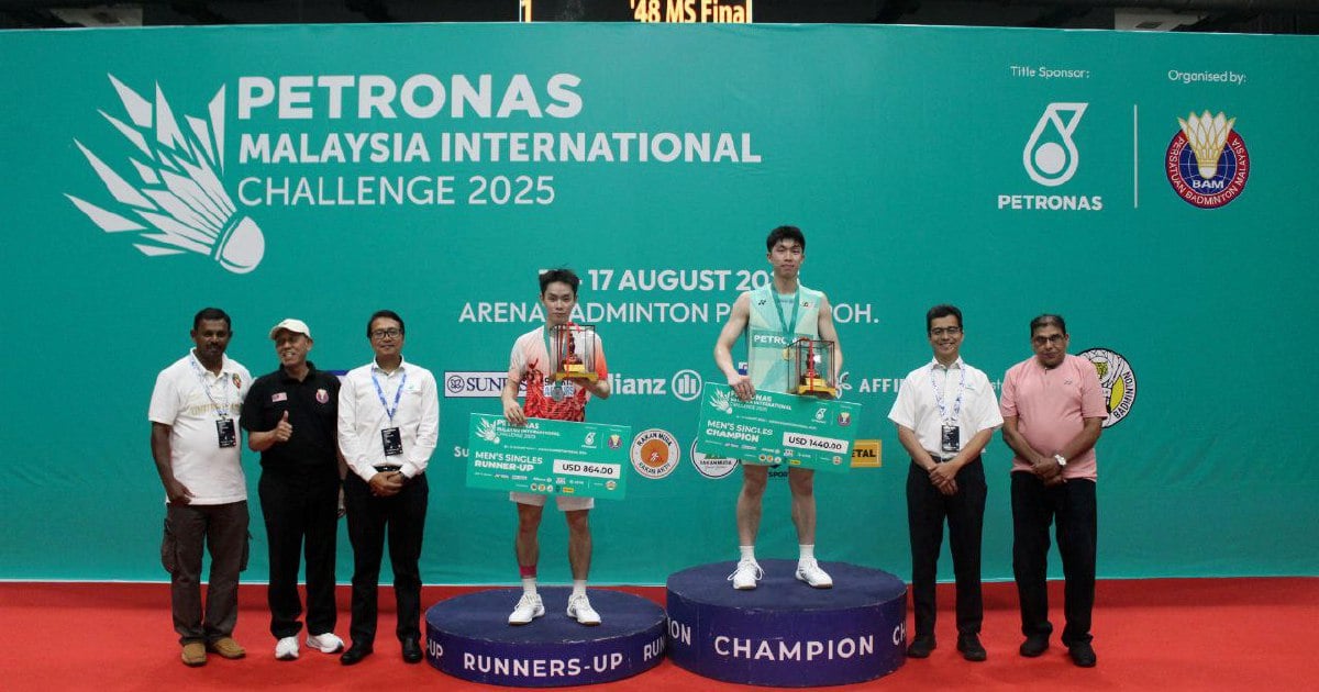 Eogene wins IC singles title in Ipoh