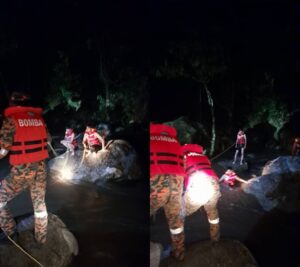 Five polytechnic students rescued from being stranded by strong currents