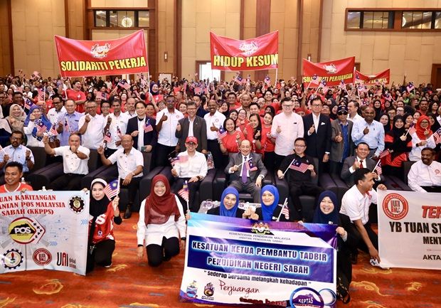 Hajiji hails trade unions as key strategic partners of Sabah govt