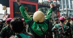 Indonesia police apologise over death of ride-sharing driver hit by armoured vehicle