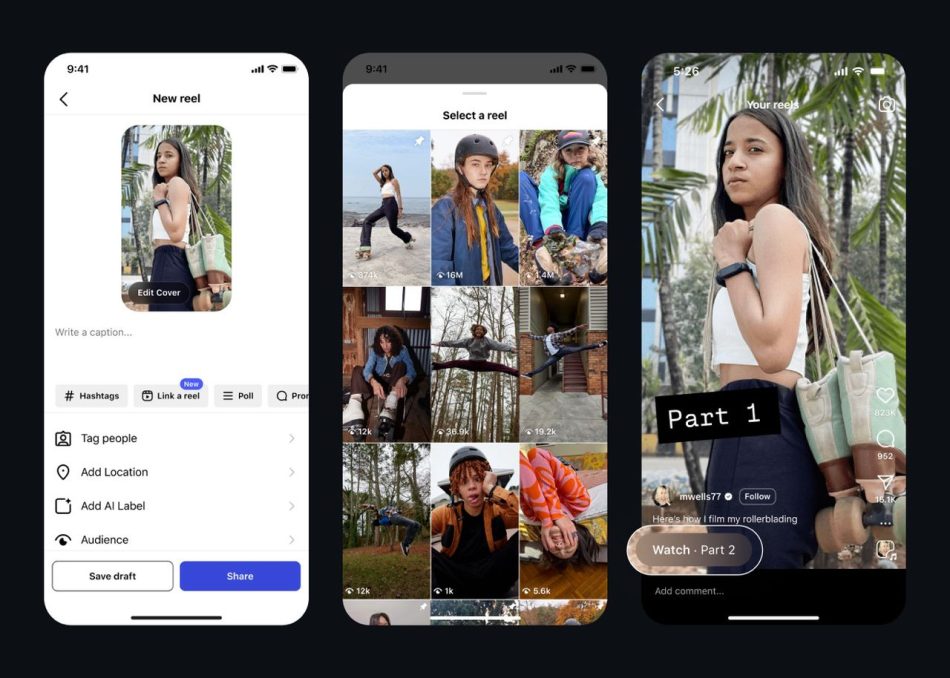 Instagram Perkenalkan Ciri ‘Link Reels’ Untuk Kandungan Bersegmen
