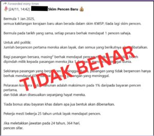 JPA nafi maklumat tular mengenai pembatalan skim pencen