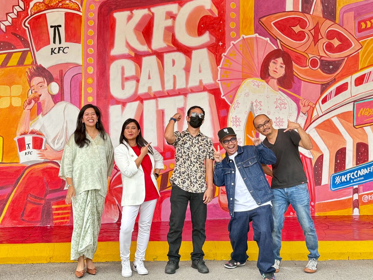 KFC Warnai 14 cawangan dengan mural sempena merdeka