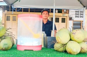 Kampar paling panas, jualan air kelapa segar meningkat