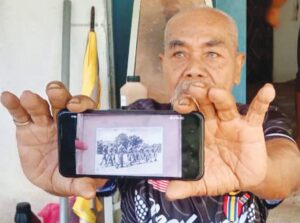 Kepala nyaris bersepai ketika  bertempur dengan komunis di Kg. Sepial