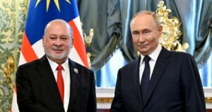 King meets Putin during landmark state visit