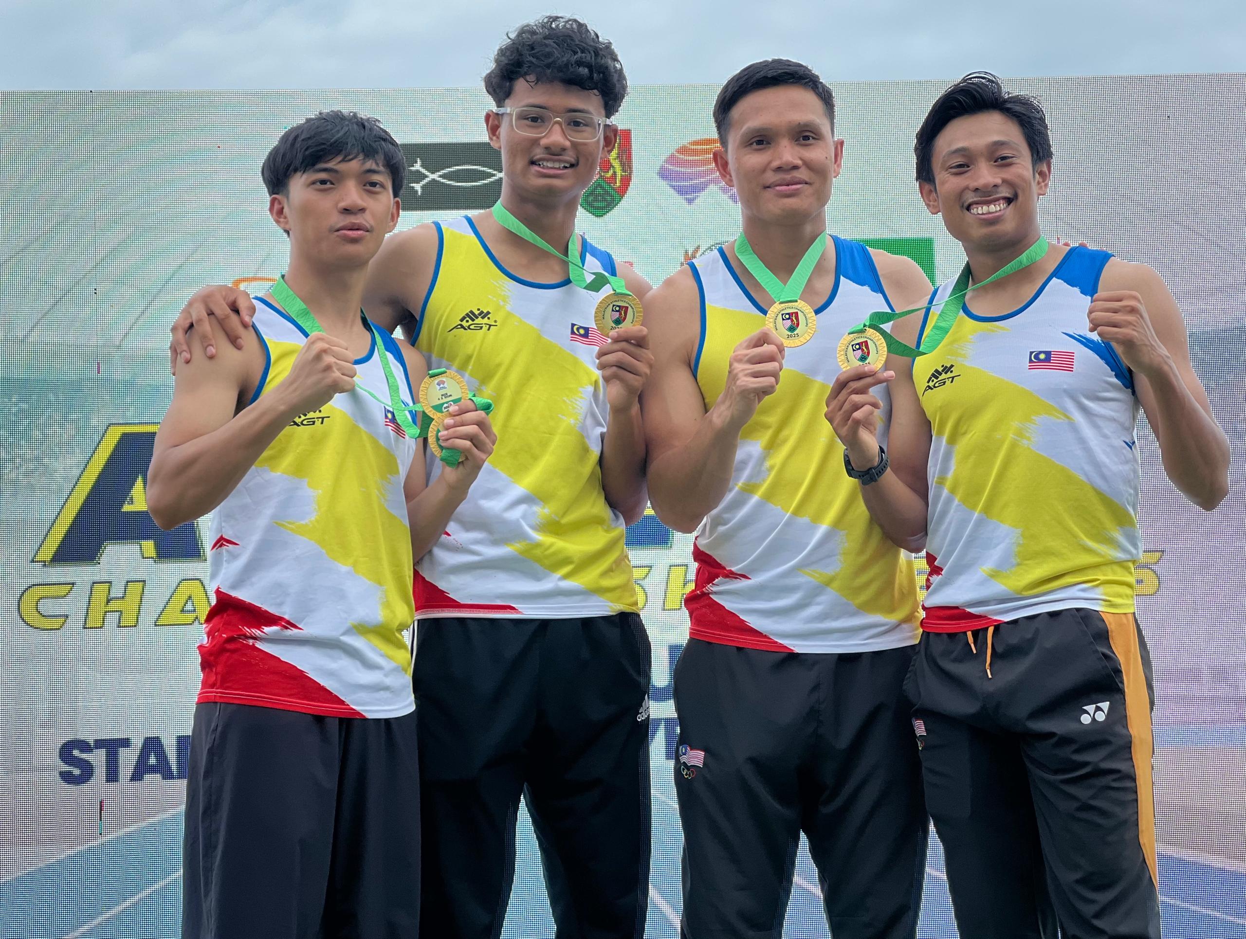 Kuartet Malaysia A ungguli 4×100 Terbuka Malaysia