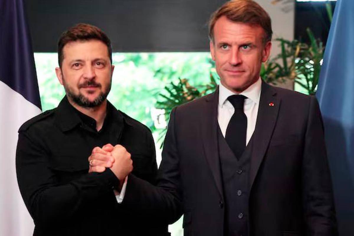 Macron backs Ukraine ceasefire after talks with Zelenskiy and EU leaders