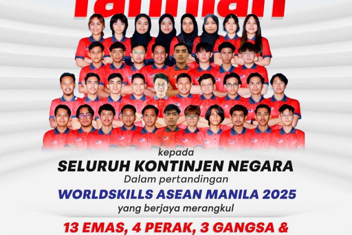 Malaysia wins 13 gold medals at WorldSkills ASEAN 2025 in Manila