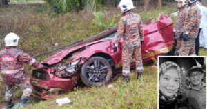 Married couple die when Ford Mustang crashes into electricity poles