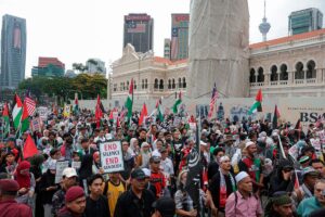 Masyarakat bersolidariti untuk Gaza di Dataran Merdeka