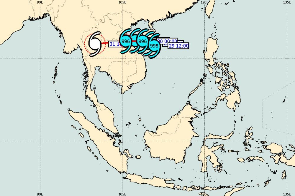 MetMalaysia issues advisory on tropical depression, no impact on country