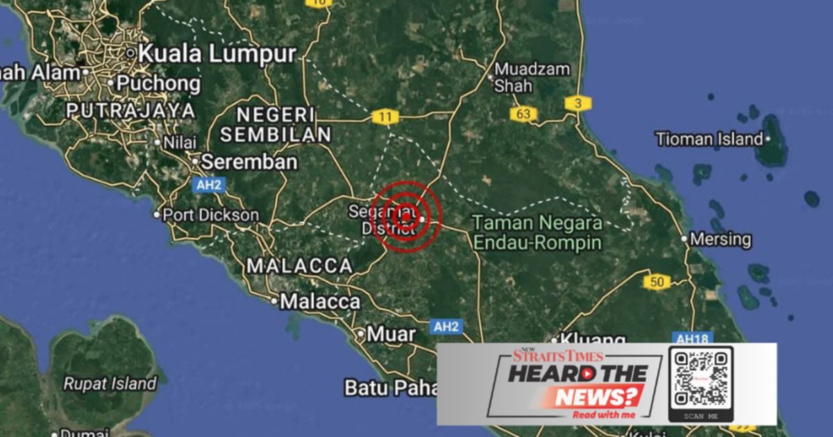 Mild quake jolts Segamat again