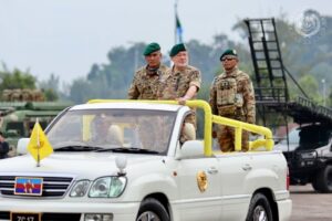 Military honorary berets and badges symbolise merit, not for show, says the King