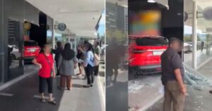 #NSTviral: SUV crashes into shoplot in Sentul; no one hurt