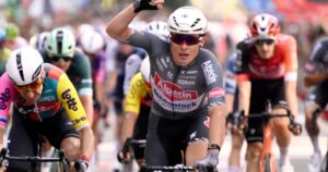 Philipsen claims Vuelta stage eight with sprint finish