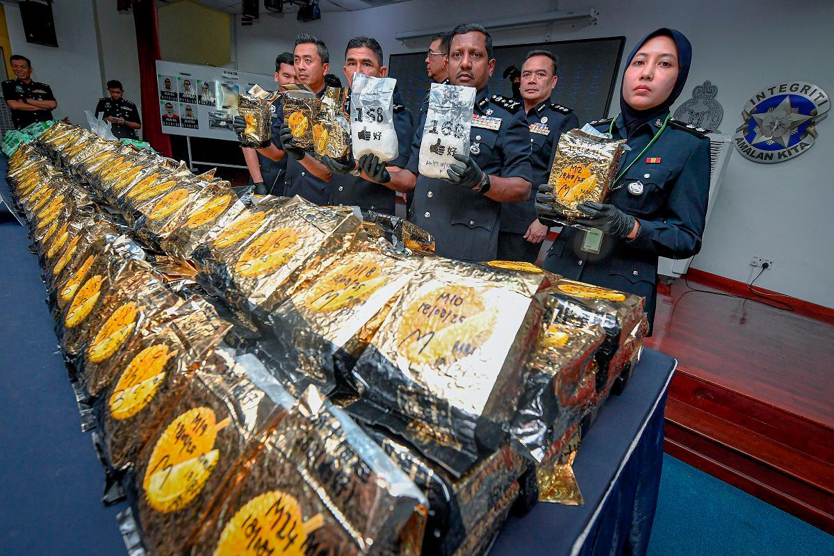 Police seize RM13.6 million meth, uncover drug storage house in raids
