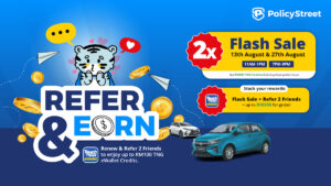 PolicyStreet Merdeka Flash Sales offer free RM200 TNG eWallet credits