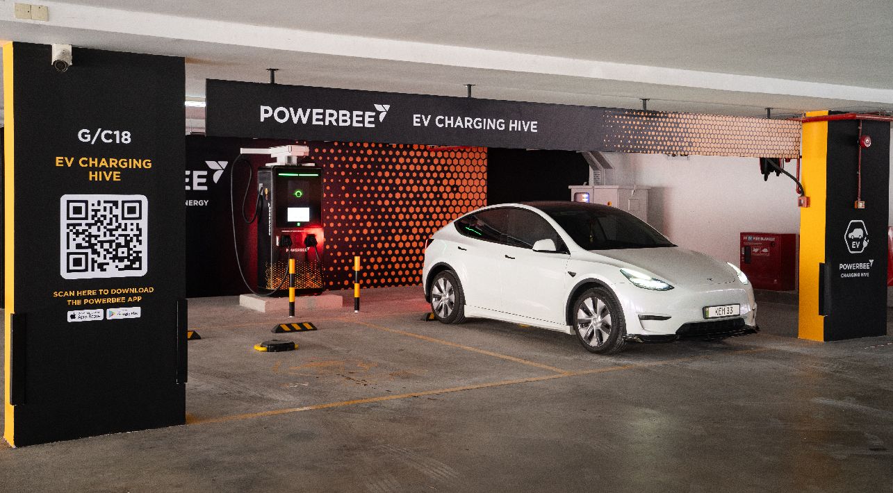 Powerbee's 14-bay EV charging hub at Design Village Outlet Mall Penang now open, promo rate up to 50% off