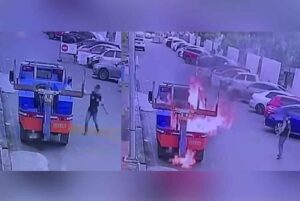 QuickCheck: Did a man set fire to a tow truck in JB?