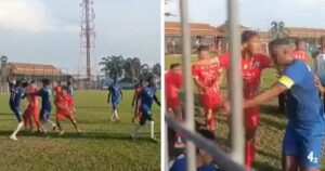 Rough tackle sparks brawl during football match, 7 nabbed