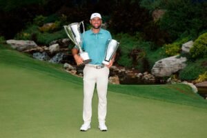 Scheffler wins BMW Championship with stunning chip-in