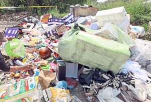 Security guard braves dumpsite stench to earn extra income for family