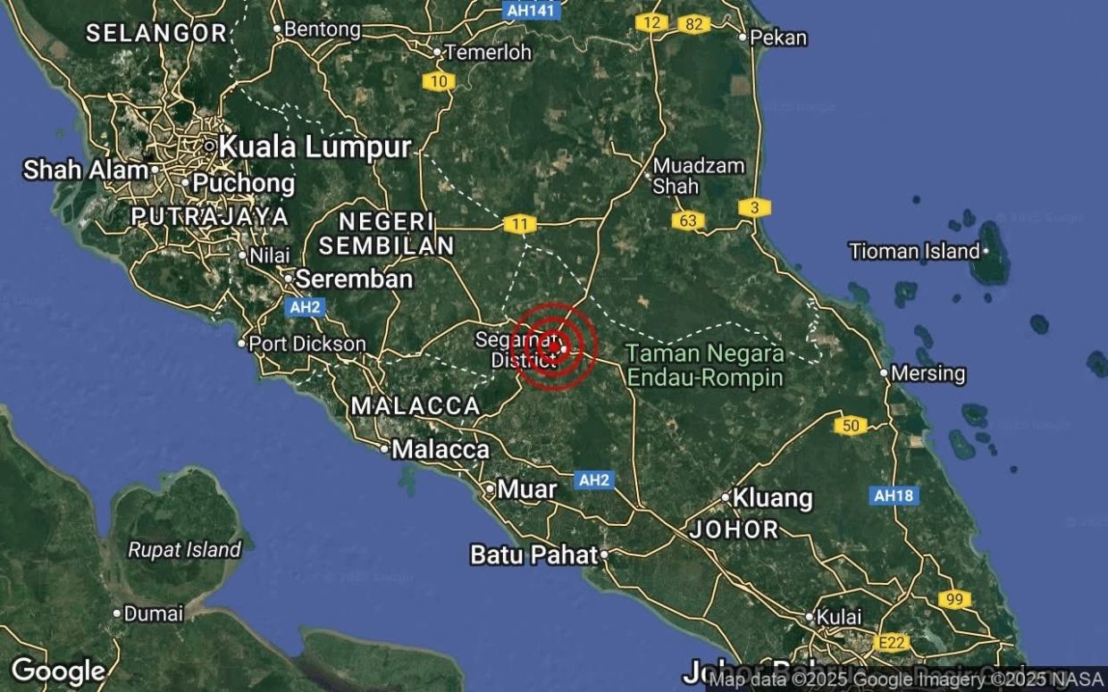 Segamat hit by new mild tremor