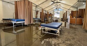 Sewage floods Gaza hospital emergency ward after Israeli strike