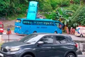 Six injured as factory bus crashes on hilly bend in Penang