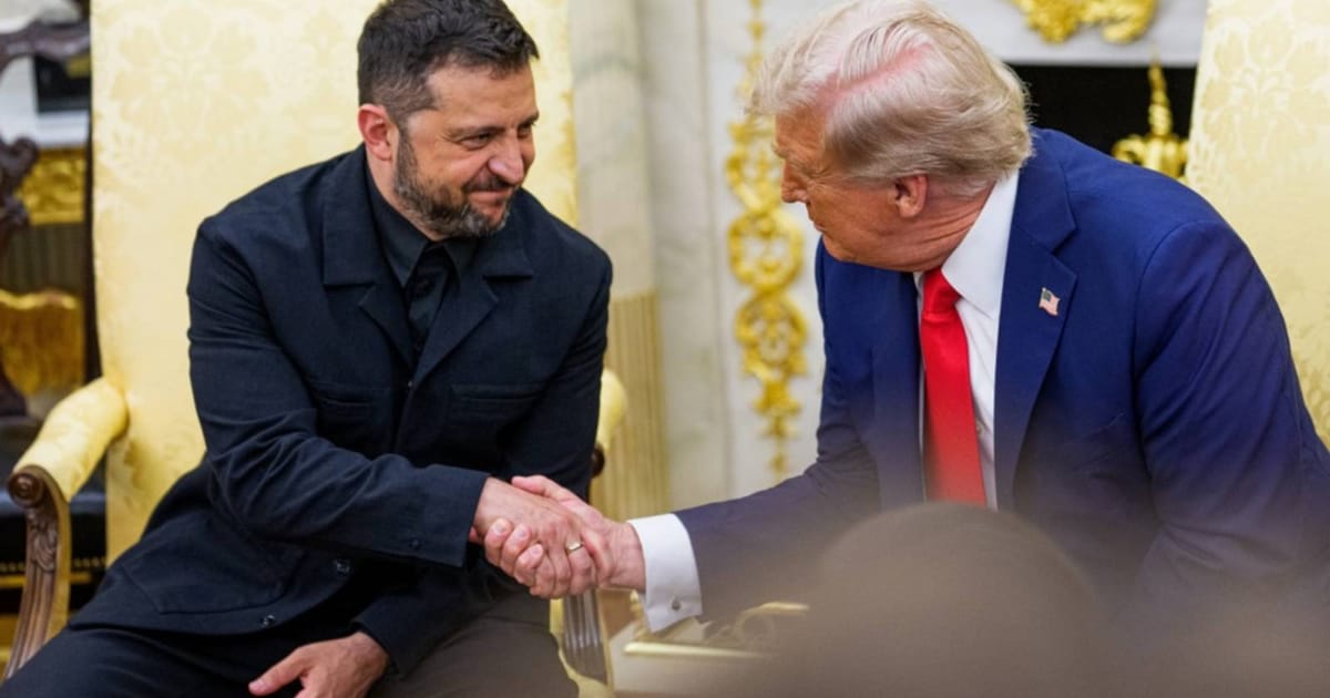 Suits you: ‘Fabulous’ Zelensky outfit wows Trump