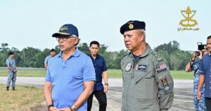Sultan of Pahang visits surviving crew after RMAF jet crash