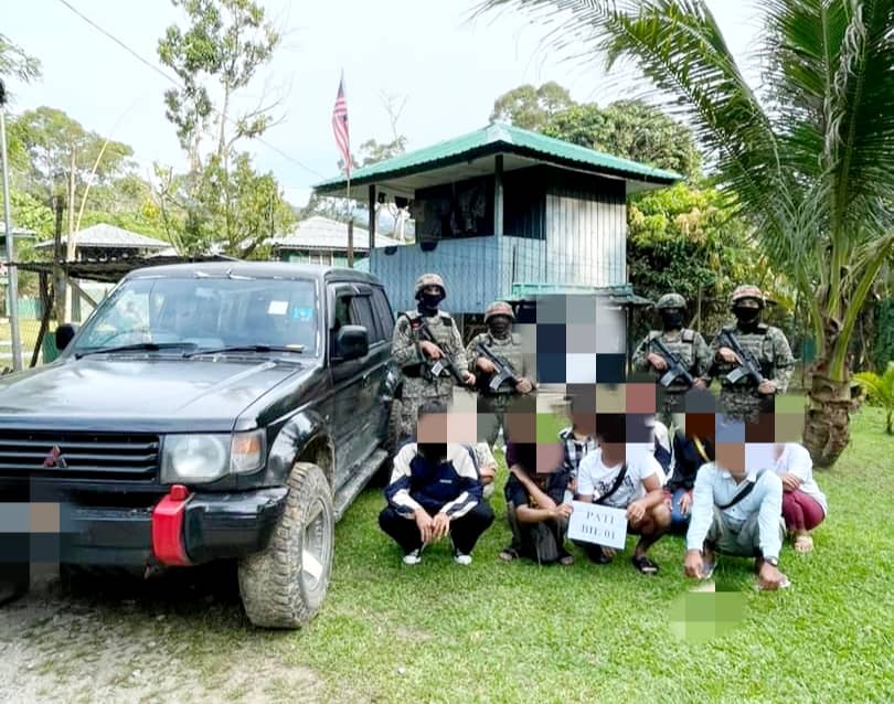 TDM tahan 10 PATI ceroboh negara melalui Sungai Golok