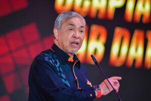 TPM Zahid Malaysia pada perbarisan Hari Kebangsaan Singapura 2025