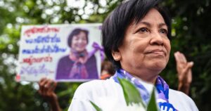 Thai woman jailed for 43 years for lese-majeste freed
